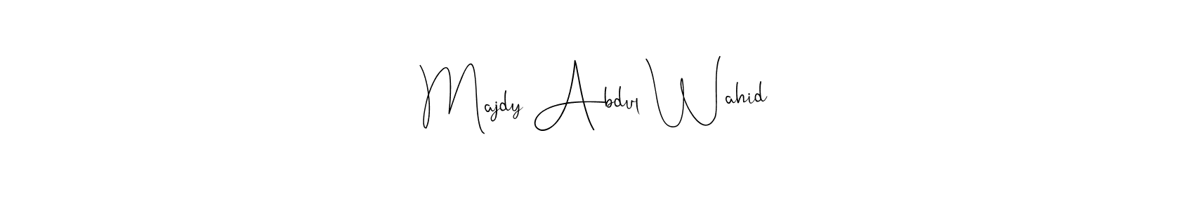 How to make Majdy Abdul Wahid signature? Andilay-7BmLP is a professional autograph style. Create handwritten signature for Majdy Abdul Wahid name. Majdy Abdul Wahid signature style 4 images and pictures png