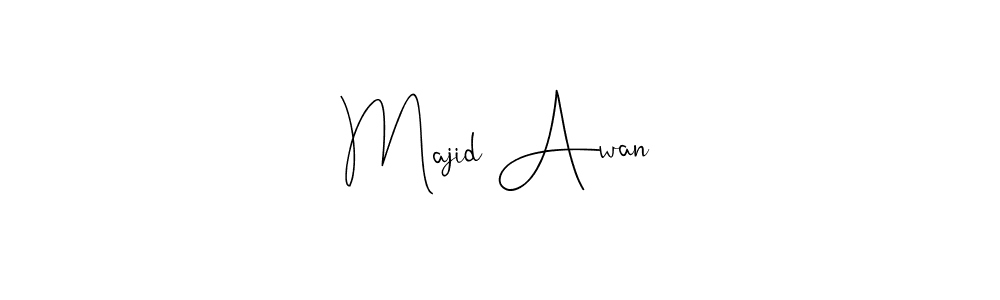 Make a beautiful signature design for name Majid Awan. With this signature (Andilay-7BmLP) style, you can create a handwritten signature for free. Majid Awan signature style 4 images and pictures png