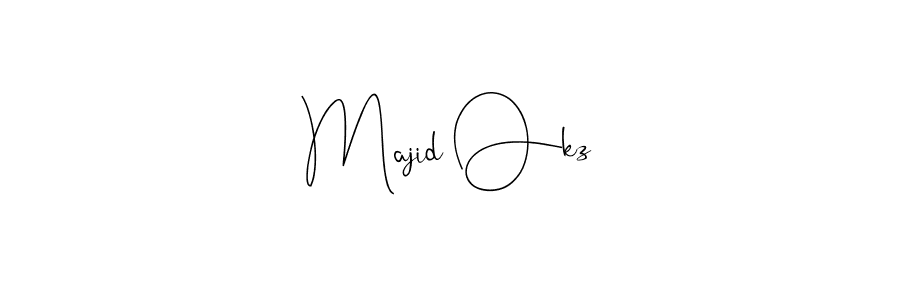 You should practise on your own different ways (Andilay-7BmLP) to write your name (Majid Okz) in signature. don't let someone else do it for you. Majid Okz signature style 4 images and pictures png