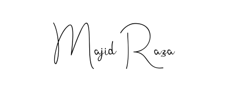 Create a beautiful signature design for name Majid Raza. With this signature (Andilay-7BmLP) fonts, you can make a handwritten signature for free. Majid Raza signature style 4 images and pictures png