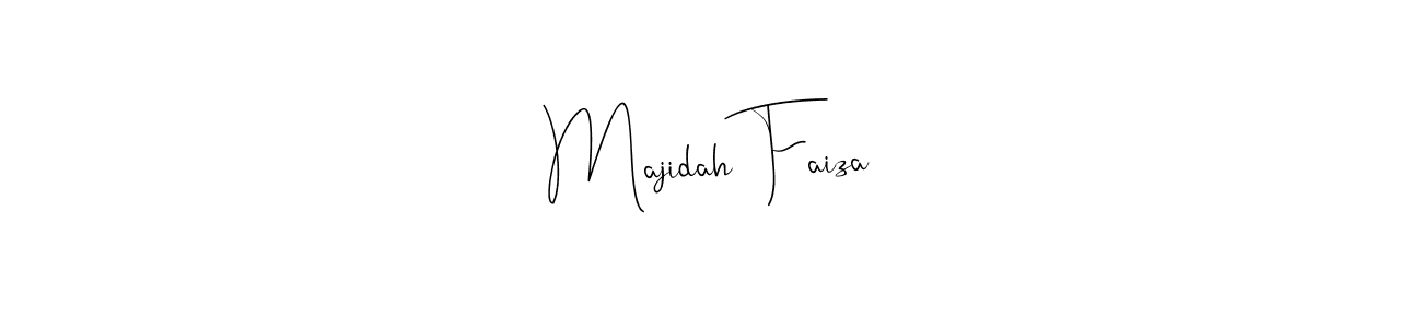 You can use this online signature creator to create a handwritten signature for the name Majidah Faiza. This is the best online autograph maker. Majidah Faiza signature style 4 images and pictures png