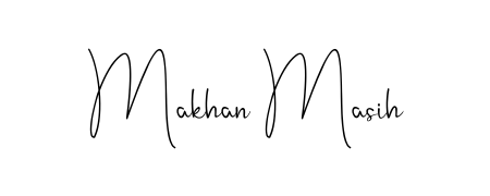 Get inspired by this graceful Andilay-7BmLP signature style for name Makhan Masih. Smooth loops and balanced proportions for everyday use. Makhan Masih signature style 4 images and pictures png