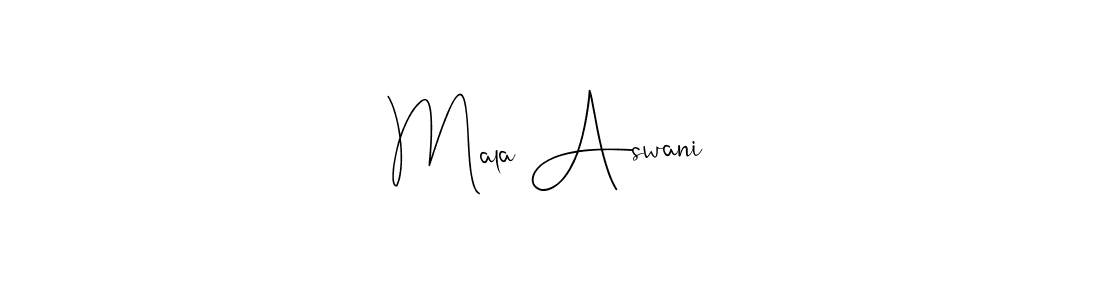 Similarly Andilay-7BmLP is the best handwritten signature design. Signature creator online .You can use it as an online autograph creator for name Mala Aswani. Mala Aswani signature style 4 images and pictures png