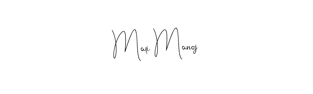 Use a signature maker to create a handwritten signature online. With this signature software, you can design (Andilay-7BmLP) your own signature for name Mali Manoj. Mali Manoj signature style 4 images and pictures png
