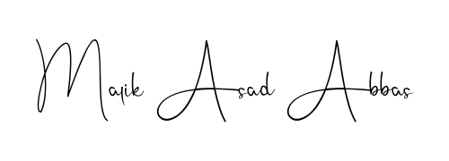 Achieve flawless digital penmanship with Malik Asad Abbas name in Andilay-7BmLP font. The perfect tool for creating online signatures. Malik Asad Abbas signature style 4 images and pictures png