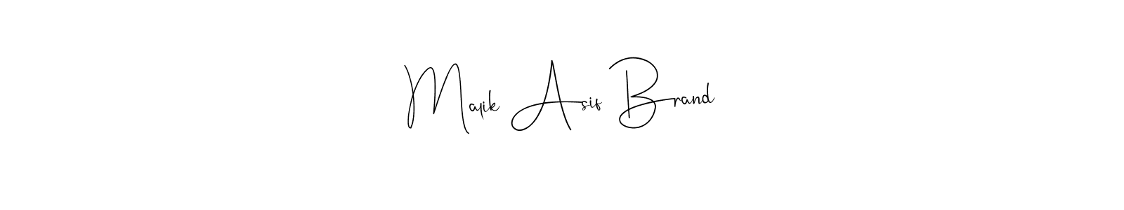 Use a signature maker to create a handwritten signature online. With this signature software, you can design (Andilay-7BmLP) your own signature for name Malik Asif Brand. Malik Asif Brand signature style 4 images and pictures png