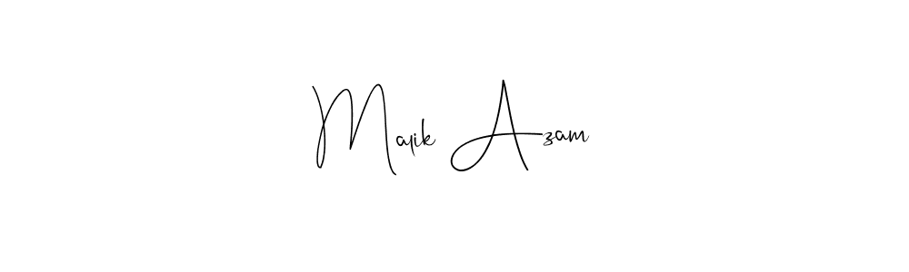 Design your own signature with our free online signature maker. With this signature software, you can create a handwritten (Andilay-7BmLP) signature for name Malik Azam. Malik Azam signature style 4 images and pictures png