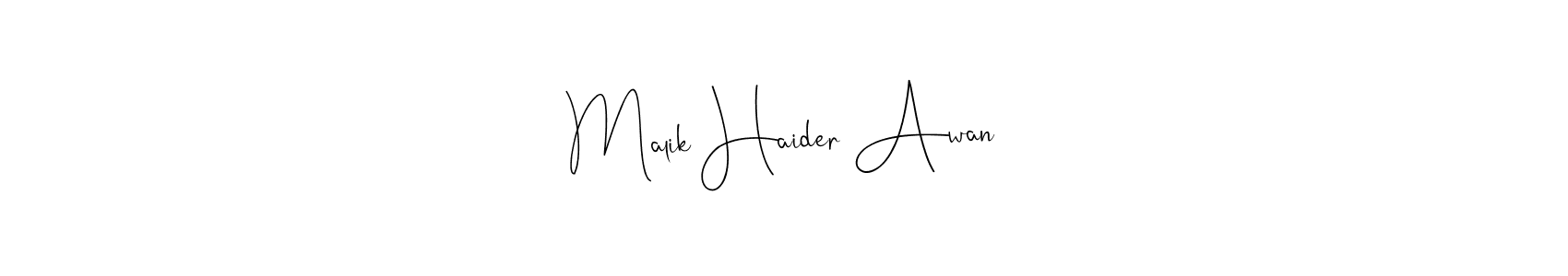 How to Draw Malik Haider Awan signature style? Andilay-7BmLP is a latest design signature styles for name Malik Haider Awan. Malik Haider Awan signature style 4 images and pictures png