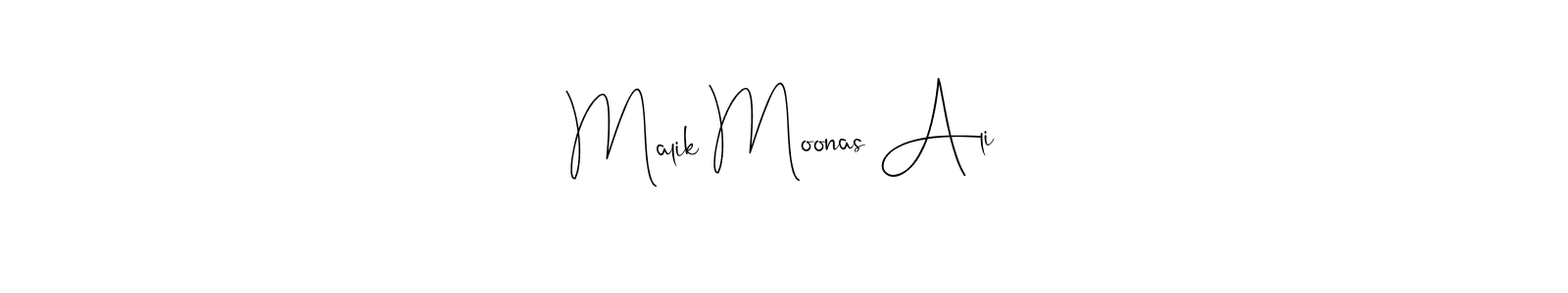 Make a beautiful signature design for name Malik Moonas Ali. Use this online signature maker to create a handwritten signature for free. Malik Moonas Ali signature style 4 images and pictures png