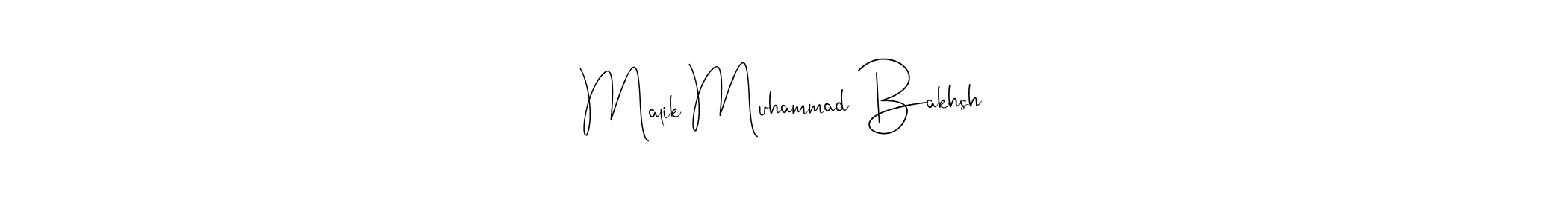 You can use this online signature creator to create a handwritten signature for the name Malik Muhammad Bakhsh. This is the best online autograph maker. Malik Muhammad Bakhsh signature style 4 images and pictures png