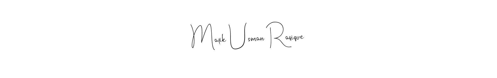 Make a beautiful signature design for name Malik Usman Rafique. Use this online signature maker to create a handwritten signature for free. Malik Usman Rafique signature style 4 images and pictures png