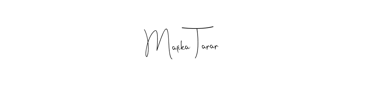 Use a signature maker to create a handwritten signature online. With this signature software, you can design (Andilay-7BmLP) your own signature for name Malika Tarar. Malika Tarar signature style 4 images and pictures png