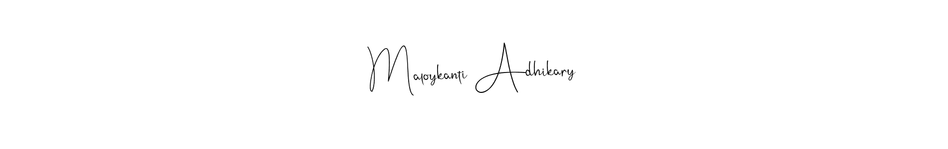 Create a beautiful signature design for name Maloykanti Adhikary. With this signature (Andilay-7BmLP) fonts, you can make a handwritten signature for free. Maloykanti Adhikary signature style 4 images and pictures png