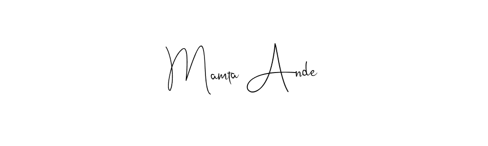 Use a signature maker to create a handwritten signature online. With this signature software, you can design (Andilay-7BmLP) your own signature for name Mamta Ande. Mamta Ande signature style 4 images and pictures png