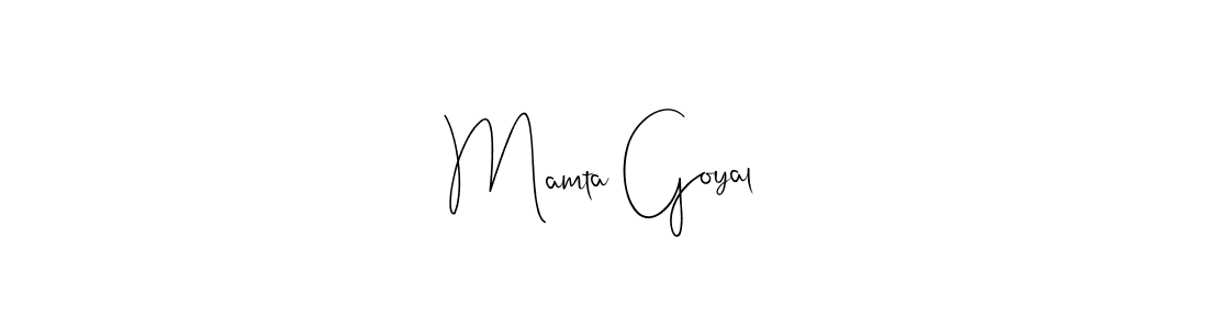 Design your own signature with our free online signature maker. With this signature software, you can create a handwritten (Andilay-7BmLP) signature for name Mamta Goyal. Mamta Goyal signature style 4 images and pictures png