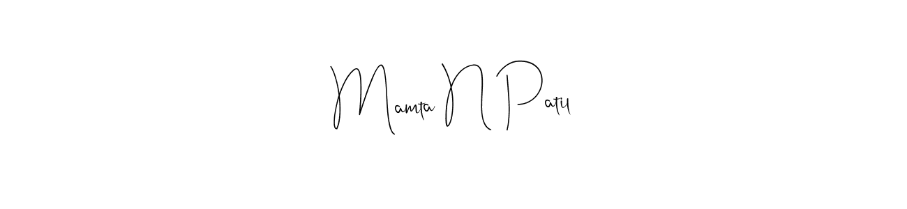 Design your own signature with our free online signature maker. With this signature software, you can create a handwritten (Andilay-7BmLP) signature for name Mamta N Patil. Mamta N Patil signature style 4 images and pictures png