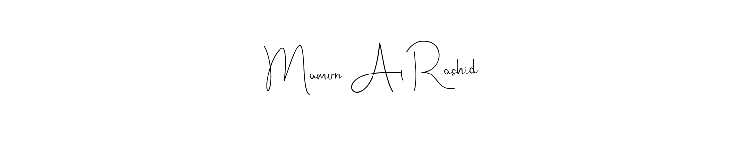 Design your own signature with our free online signature maker. With this signature software, you can create a handwritten (Andilay-7BmLP) signature for name Mamun Al Rashid. Mamun Al Rashid signature style 4 images and pictures png