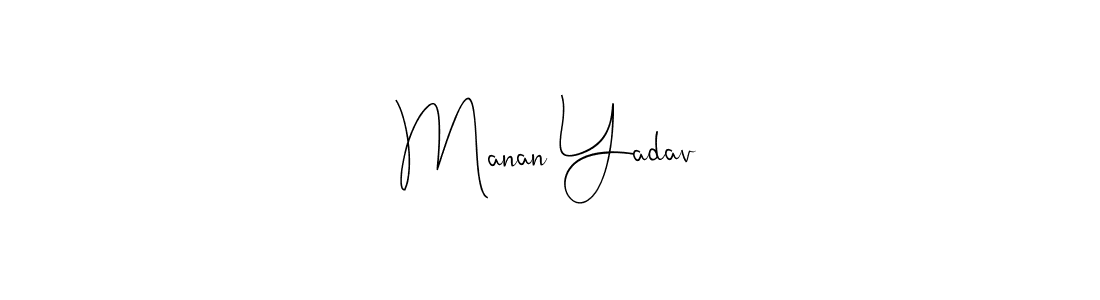 How to make Manan Yadav signature? Andilay-7BmLP is a professional autograph style. Create handwritten signature for Manan Yadav name. Manan Yadav signature style 4 images and pictures png