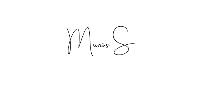 Also You can easily find your signature by using the search form. We will create Manas S name handwritten signature images for you free of cost using Andilay-7BmLP sign style. Manas S signature style 4 images and pictures png