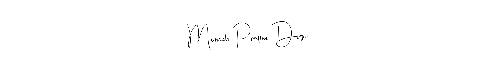 Use a signature maker to create a handwritten signature online. With this signature software, you can design (Andilay-7BmLP) your own signature for name Manash Pratim Dutta. Manash Pratim Dutta signature style 4 images and pictures png