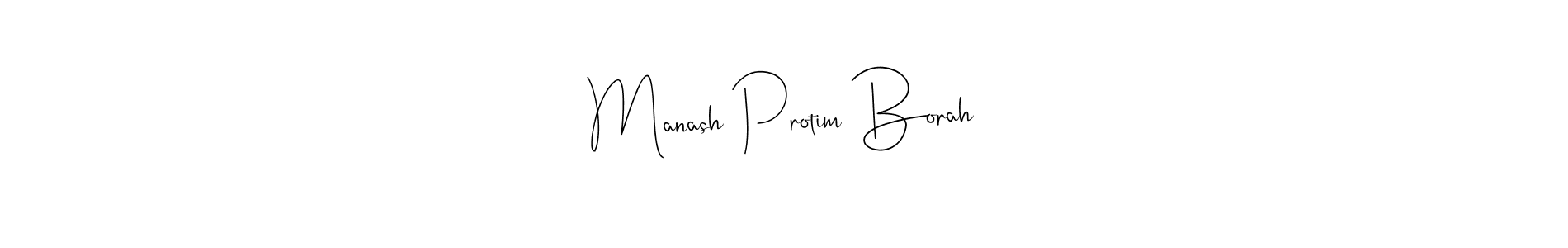 How to make Manash Protim Borah signature? Andilay-7BmLP is a professional autograph style. Create handwritten signature for Manash Protim Borah name. Manash Protim Borah signature style 4 images and pictures png