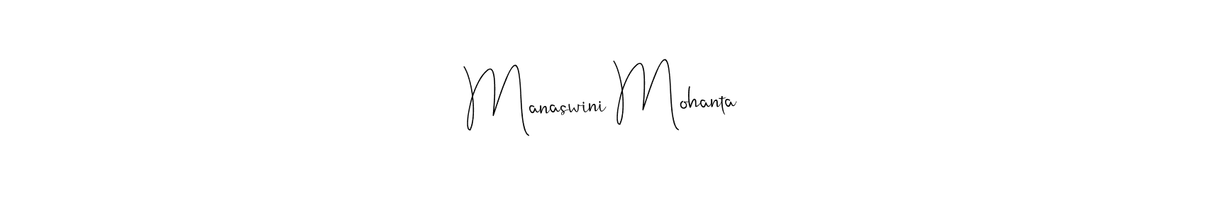 Manaswini Mohanta stylish signature style. Best Handwritten Sign (Andilay-7BmLP) for my name. Handwritten Signature Collection Ideas for my name Manaswini Mohanta. Manaswini Mohanta signature style 4 images and pictures png