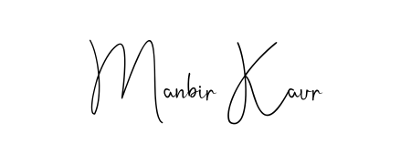 Transform the name Manbir Kaur into a signature masterpiece using Andilay-7BmLP font. Ideal for photographers, artists, and creators looking for watermarks. Manbir Kaur signature style 4 images and pictures png