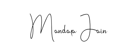 Make a beautiful signature design for name Mandala Jain. Use this online signature maker to create a handwritten signature for free. Mandala Jain signature style 4 images and pictures png