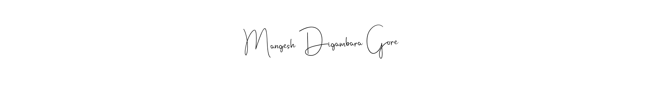 Also we have Mangesh Digambara Gore name is the best signature style. Create professional handwritten signature collection using Andilay-7BmLP autograph style. Mangesh Digambara Gore signature style 4 images and pictures png