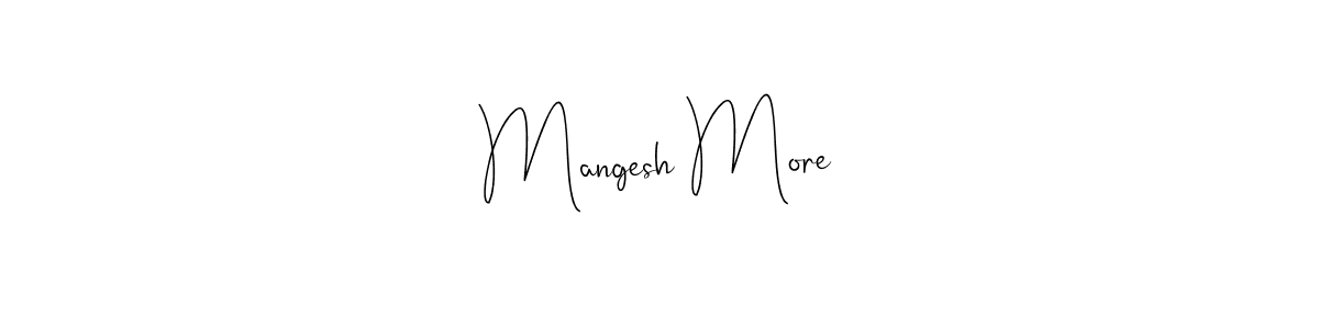 Here are the top 10 professional signature styles for the name Mangesh More. These are the best autograph styles you can use for your name. Mangesh More signature style 4 images and pictures png