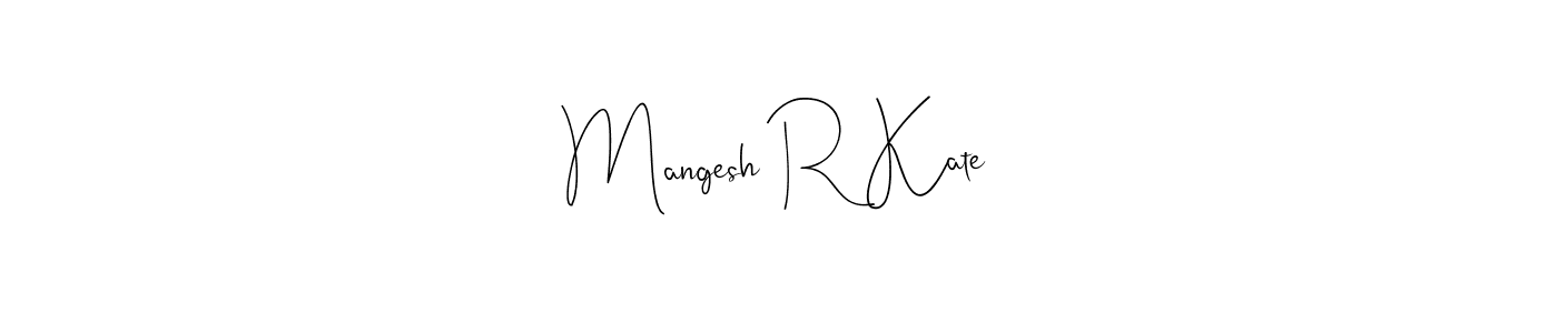 Make a beautiful signature design for name Mangesh R Kate. Use this online signature maker to create a handwritten signature for free. Mangesh R Kate signature style 4 images and pictures png