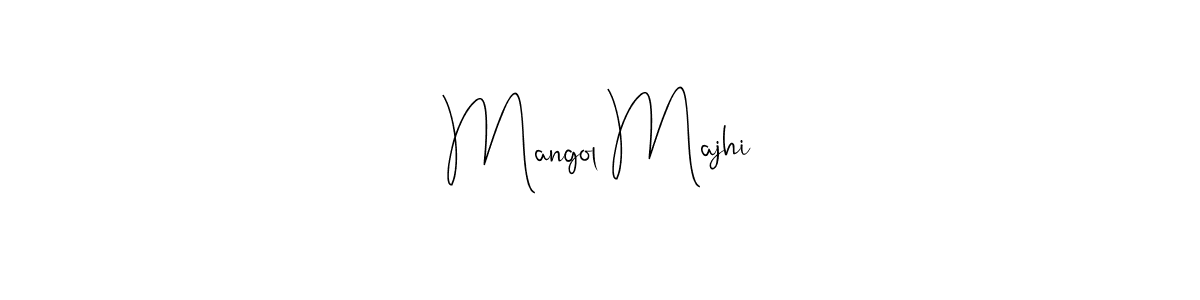 You should practise on your own different ways (Andilay-7BmLP) to write your name (Mangol Majhi) in signature. don't let someone else do it for you. Mangol Majhi signature style 4 images and pictures png