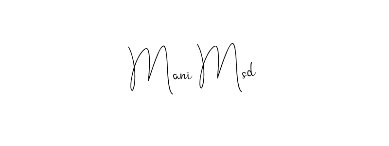 if you are searching for the best signature style for your name Mani Msd. so please give up your signature search. here we have designed multiple signature styles  using Andilay-7BmLP. Mani Msd signature style 4 images and pictures png