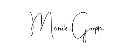 Use a signature maker to create a handwritten signature online. With this signature software, you can design (Andilay-7BmLP) your own signature for name Manik Gupta. Manik Gupta signature style 4 images and pictures png
