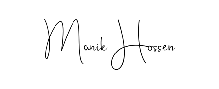 Practice writing Manik Hossen with the flow of Andilay-7BmLP lettering. A fantastic source of inspiration for developing your personal signature style. Manik Hossen signature style 4 images and pictures png