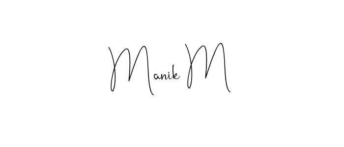 Similarly Andilay-7BmLP is the best handwritten signature design. Signature creator online .You can use it as an online autograph creator for name Manik M. Manik M signature style 4 images and pictures png