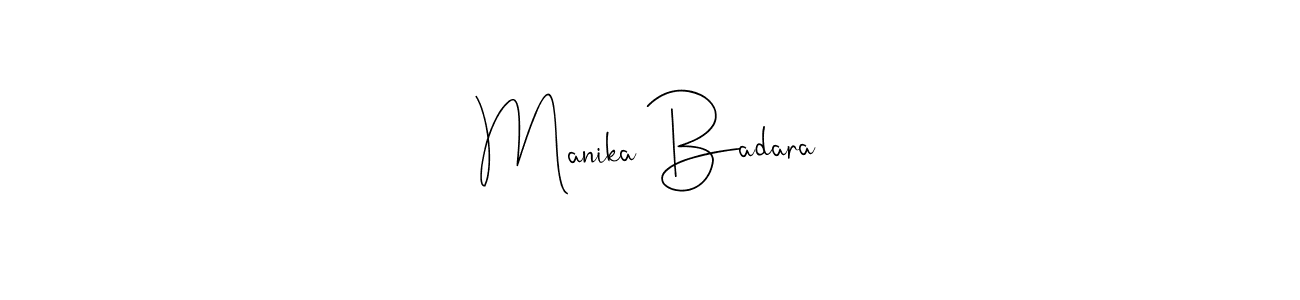 The best way (Andilay-7BmLP) to make a short signature is to pick only two or three words in your name. The name Manika Badara include a total of six letters. For converting this name. Manika Badara signature style 4 images and pictures png