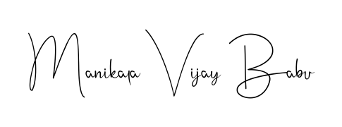 How to make Manikala Vijay Babu name signature. Use Andilay-7BmLP style for creating short signs online. This is the latest handwritten sign. Manikala Vijay Babu signature style 4 images and pictures png