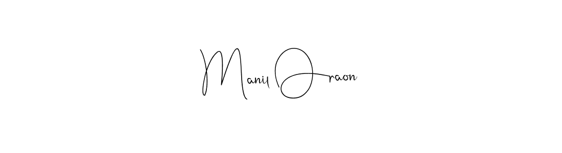 Use a signature maker to create a handwritten signature online. With this signature software, you can design (Andilay-7BmLP) your own signature for name Manil Oraon. Manil Oraon signature style 4 images and pictures png