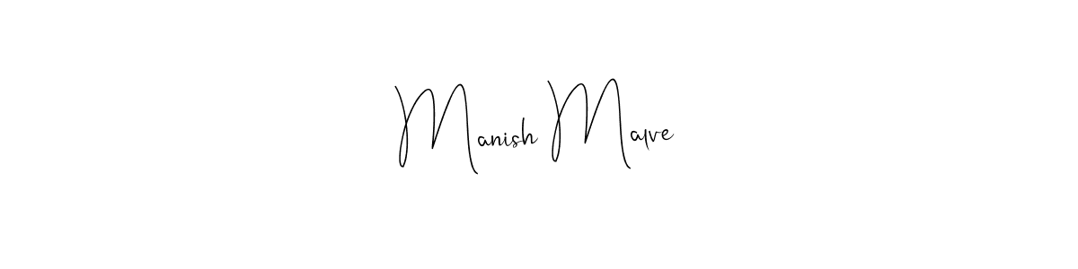 Design your own signature with our free online signature maker. With this signature software, you can create a handwritten (Andilay-7BmLP) signature for name Manish Malve. Manish Malve signature style 4 images and pictures png