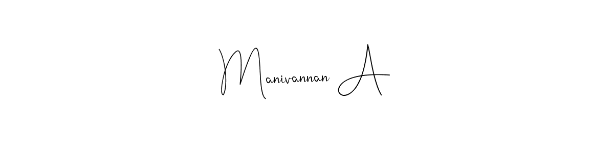 Also we have Manivannan A name is the best signature style. Create professional handwritten signature collection using Andilay-7BmLP autograph style. Manivannan A signature style 4 images and pictures png