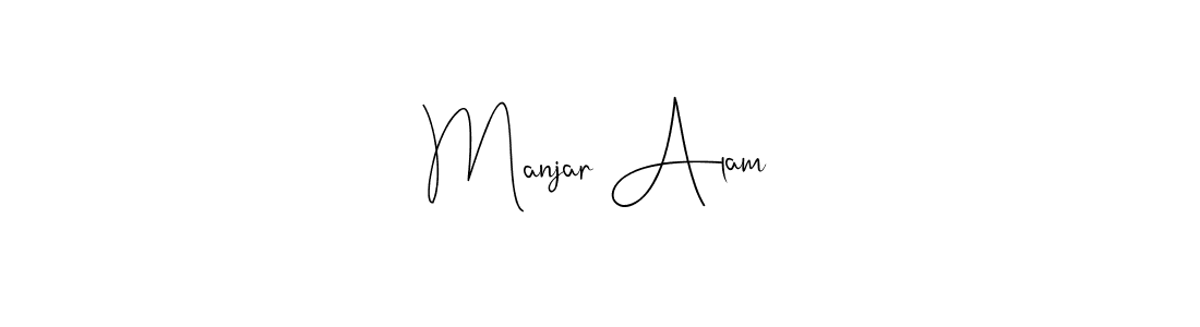 How to make Manjar Alam name signature. Use Andilay-7BmLP style for creating short signs online. This is the latest handwritten sign. Manjar Alam signature style 4 images and pictures png