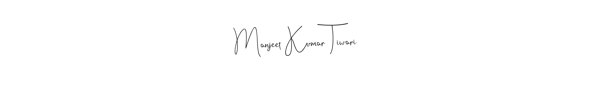 Andilay-7BmLP is a professional signature style that is perfect for those who want to add a touch of class to their signature. It is also a great choice for those who want to make their signature more unique. Get Manjeet Kumar Tiwari name to fancy signature for free. Manjeet Kumar Tiwari signature style 4 images and pictures png
