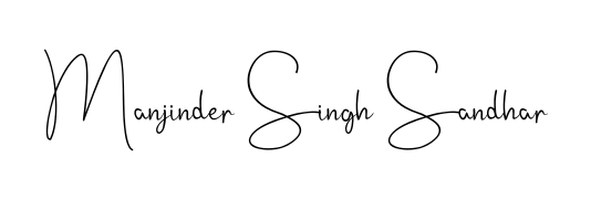 Upgrade your professional image with Manjinder Singh Sandhar signature created with Andilay-7BmLP font. Fast, free, and watermark-free download. Manjinder Singh Sandhar signature style 4 images and pictures png