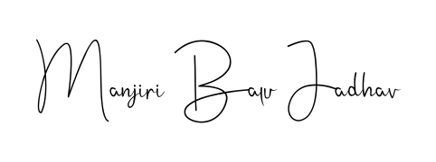 Discover how Manjiri Balu Jadhav looks in an executive cursive font (Andilay-7BmLP). Perfect for legal documents, invoices, and certificates. Manjiri Balu Jadhav signature style 4 images and pictures png