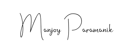 Create an unforgettable impression when signing with Manjoy Paramanik name styled in Andilay-7BmLP typography. 100% free online generator. Manjoy Paramanik signature style 4 images and pictures png