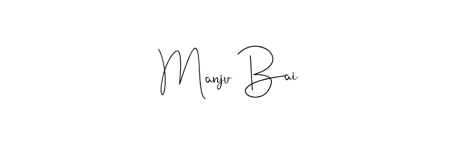 Design your own signature with our free online signature maker. With this signature software, you can create a handwritten (Andilay-7BmLP) signature for name Manju Bai. Manju Bai signature style 4 images and pictures png