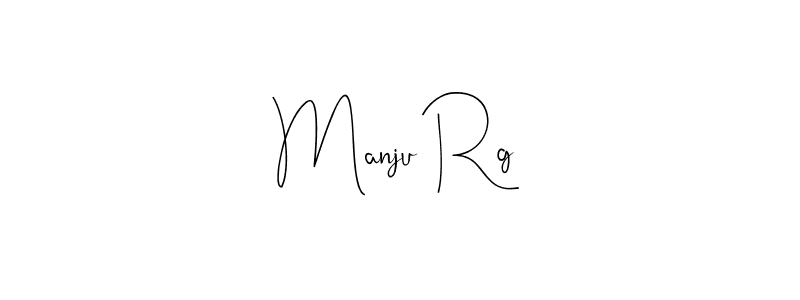 Also we have Manju Rg name is the best signature style. Create professional handwritten signature collection using Andilay-7BmLP autograph style. Manju Rg signature style 4 images and pictures png