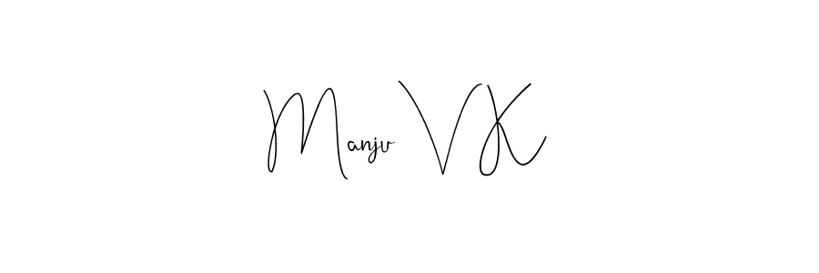 The best way (Andilay-7BmLP) to make a short signature is to pick only two or three words in your name. The name Manju V K include a total of six letters. For converting this name. Manju V K signature style 4 images and pictures png