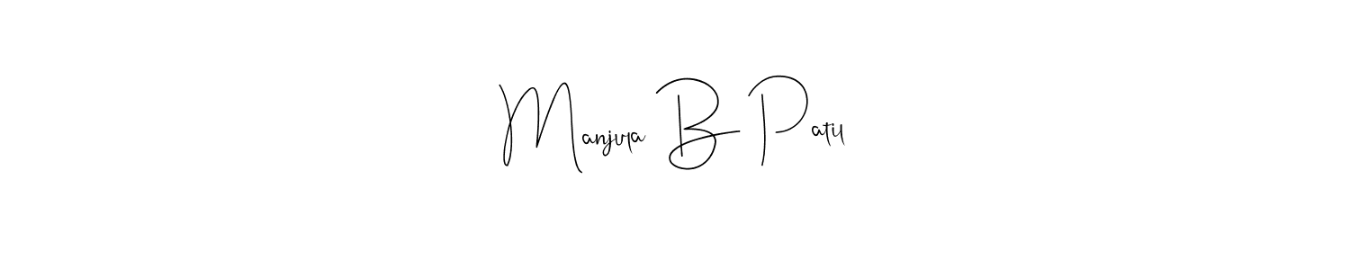 See photos of Manjula B Patil official signature by Spectra . Check more albums & portfolios. Read reviews & check more about Andilay-7BmLP font. Manjula B Patil signature style 4 images and pictures png